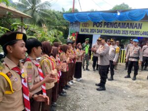 Kapolres Langkat Kunjungi Pos Pengamanan Nataru