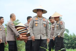 Polres Sergai Lakukan Kegiatan Monitoring Dan Evaluasi Ketahanan Pangan Dan Senjata Api