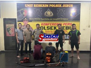 Pelaku Pencurian Rumah Kebun Berinisial DA dan JU Berhasil Diringkus Unit Reskrim Polsek Jebus