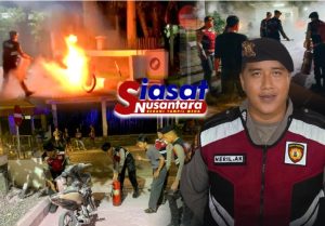 Reaksi Cepat Samapta Unit Patroli Polres Belitung Berhasil Padamkan Kebakaran Motor di SPBU Kemuning