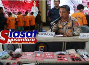 Wakapolres Bangka Barat Pimpin Konferensi Pers Hasil Ops Antik 2025