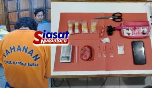 Edarkan dan Simpan Narkotika Jenis Sabu Sebanyak 10,84 Gram, Pelaku GU Diringkus Satres Narkoba Polres Bangka Barat