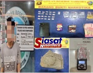 Polsek Keluang Berhasil Amankan HR, Diduga Pengedar Narkoba Jenis Sabu