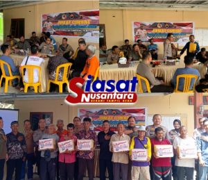 Kapolres Bangka Barat Pimpin Jumat Curhat di Desa Berang, Tampung Saran, Aspirasi dan Keluhan dari Masyarakat