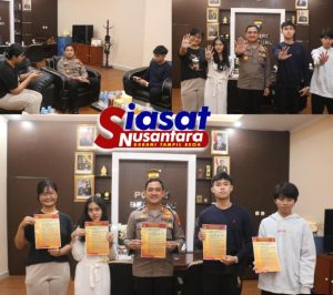 Ketua OSIS SMA Anugrah Kunjungi Mapolres Belitung, Wawancara Langsung Kapolres Terkait Dampak dan Bahaya Geng Motor