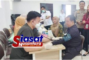 Polres Sergai Mendukung Donor Darah di Sei Rempah