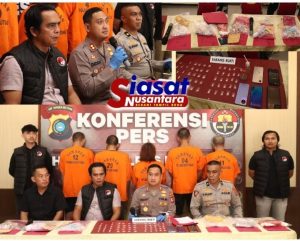 Kapolres Belitung Pimpin Press Release Pengungkapan Kasus Narkotika Dalam OPS Antik Menumbing 2025