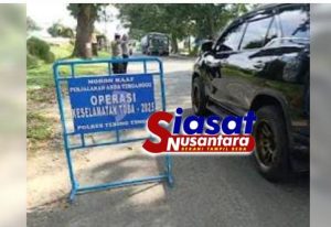 Polres Tebing Tinggi Tertibkan Lalu Lintas Pada Operasi Keselamatan Toba 2025