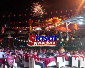 Masyarakat Tionghoa Belitung Hadiri Festival Perayaan Cap Gomeh di Kelenteng Sijuk Peduli Bersama