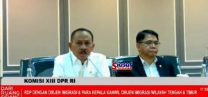 DPR-RI Komisi XIII Kombes Pol (Purn) Dr. Maruli Siahaan SH, M.H RDP Dengan Dirjen Imigrasi Beserta Kakanwil Wilayah Tengah dan Timur