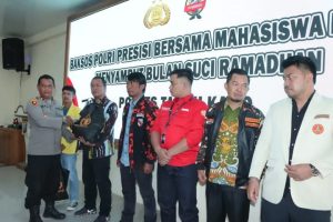 Polres Tanah Karo Gelar Bakti Sosial Polri Presisi Bersama Mahasiswa dan Tokoh Pemuda Sambut Bulan Suci Ramadan