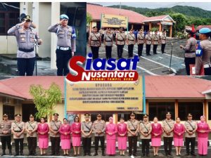 Kapolres Sangihe Abdul Kholik Pimpin Upacara Sertijab Sebagai Langkah Penyegaran Bagi Personel Polri