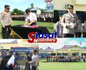 Kapolres Belitung Pimpin Apel Deklarasi Pembubaran Perang Sarung di Wilayah Kabupaten Belitung