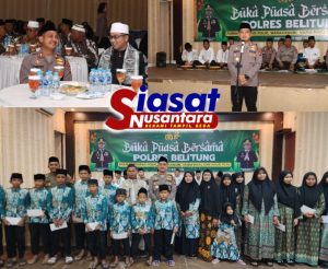 Polres Belitung Gelar Buka Puasa Bersama, Pererat Silaturahmi dengan Purnawirawan Polri, Warakawuri, Yatim Piatu, dan Insan Pers