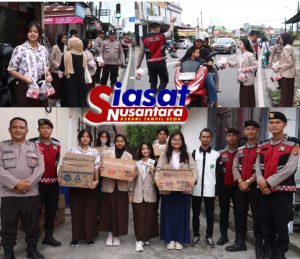 Suasana Penuh Kebersamaan di Bulan Suci Ramadan, Polres Belitung Bersama Sekolah Keluarga Universal Bagikan Takjil kepada Masyarakat