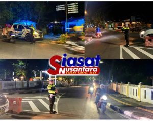 Satlantas Polres Belitung Gelar Patroli Biru Antisipasi Kamseltibcarlantas Pasca Lebaran 1446 H