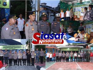 Wakapolda Kep. Babel Didampingi Kapolres Belitung Cek Pos Pengamanan Arus Balik Idul Fitri 1446 H di Kabupaten Belitung