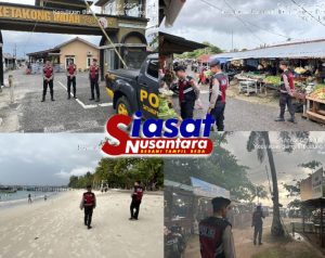 Sat Samapta Polres Belitung Laksanakan Patroli Kamtibmas Presisi di Lokasi Wisata dan Titik Strategis Saat Libur Akhir Pekan