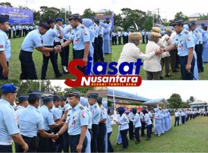 Usai Cuti Lebaran Idulfitri 1446 H, Personel Lanud H.AS Hanandjoeddin Gelar Halal Bihalal