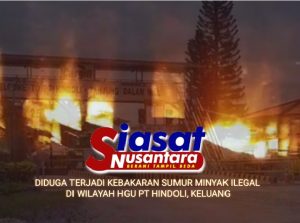 Diduga Kembali Terjadi Kebakaran Sumur Minyak Ilegal di Wilayah HGU PT Hindoli, Keluang