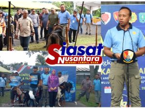 Dalam Rangka HUT ke-79 TNI AU RI, Lanud  H. AS Hanandjoeddin Belitung Gelar Kontes Kambing dan Pasar Tani Murah