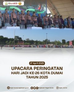 Peringatan Hari Jadi Ke-26 Kota Dumai Berlangsung Khidmat dan Meriah