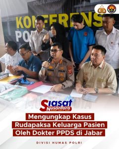 Polda Jabar Berhasil Ungkap Kasus Rudapaksa Oleh Dokter Spesialis