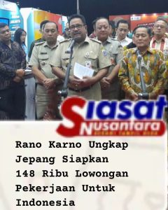 Wakil Gubernur Jakarta Dorong Pengiriman Tenaga Kerja ke Jepang