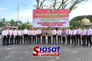Upacara Serah Terima Jabatan dan Wisuda Purna Bakti di Polres Batu Bara