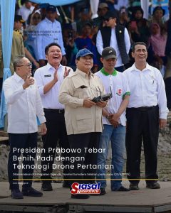 Presiden Prabowo Subianto Pimpin Tanam Padi Serentak di 14 Provinsi