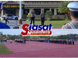 Kapolres Bangka Barat AKBP Pradana Aditya Nugraha Pimpin Apel Kesiapan Jelang Hari Buruh