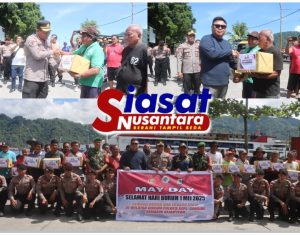 Peringatan Hari Buruh Internasional, Kapolres Kepulauan Sangihe: Tidak Ada Perbedaan Antara Abdi Negara dan Para Buruh