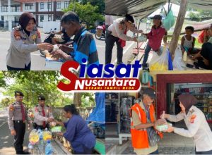 Wujud Kepedulian dan Rasa Syukur, Sat Pamobvit dan Sat Polair Polres Belitung Gelar Jumat Berbagi Kasih untuk Masyarakat