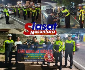 Antisipasi Gangguan Kamtibmas, Satlantas Polres Belitung Giat Patroli Malam Minggu Cegah Geng Motor dan Balap Liar