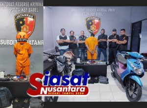 Tim Jatanras Polda Babel Berhasil Ringkus Beben Usai Lakukan Pencurian Dengan Pemberatan pada 2 TKP di Kabupaten Bangka