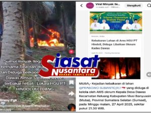 Viral di Medsos Kades Dawas Diduga Dalang Pengeboran Minyak Ilegal di Lahan Sawit PT Hindoli