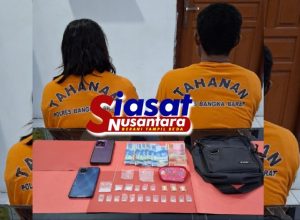 Pasangan Suami Istri di Mentok Diciduk Polisi, Simpan 18 Paket Sabu dan 6 Butir Ekstasi