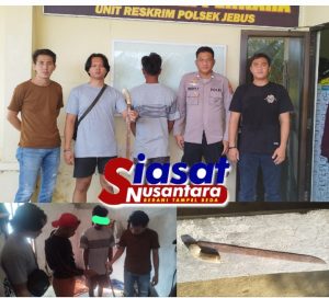 Operasi Pekat II Menumbing 2025, Polsek Jebus Ungkap Kasus Pengancaman Bersenjata, Pelaku Diamankan Bersama Barang Bukti Parang