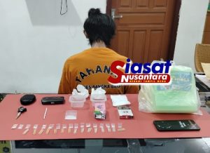 Sat Resnarkoba Polres Bangka Barat Berhasil Ringkus Pria Berinisial YDW yang Miliki Narkotika Jenis Sabu 18 Paket