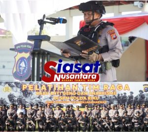Polda Riau Gelar Upacara Pembukaan Pelatihan Tim RAGA Gelombang 2 Tahun 2025