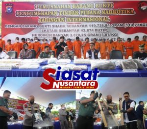 Wakapolda Riau Pimpin Pemusnahan Barang Bukti Narkoba, Serukan Peran Aktif Masyarakat