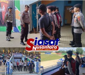 Jajaran Polres Belitung Giat Pengamanan, Situasi Aman dan Tertib Warnai Turnamen Brimob Cup 2025 di Stadion Pangkallalang