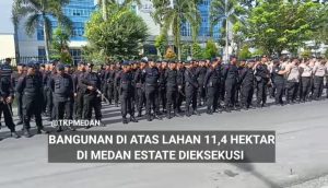 Pengadilan Negeri Lubuk Pakam Laksanakan Eksekusi Bangunan di Medan Estate, Deli Serdang