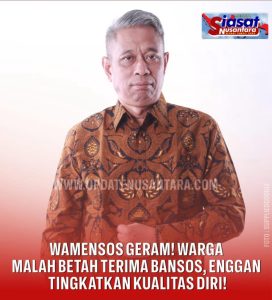Wamensos Agus Jabo Priyono Soroti Tantangan Masyarakat yang Terlalu Nyaman Terima Bansos