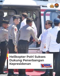 Polri Mencatat Sejarah Baru dengan Helikopter AW 189 untuk Penerbangan VVIP Presiden RI dan Presiden Prancis
