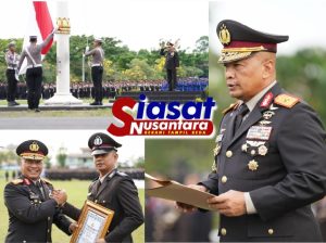 Wakapolda Riau Pimpin Upacara Peringatan Hari Lahir Pancasila, Bripka Agus Budiadi Terima Penghargaan Atas Prestasi Gemilang