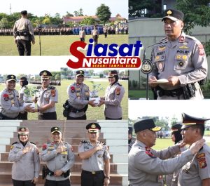 Wakapolda Pimpin Upacara Kenaikan Pangkat, Pengabdian 2 Personel di Polda Riau Penghormatan atas Dedikasi