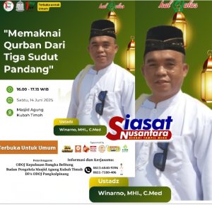 Qurban Lebih dari Sekadar Ritual, KALQULUS Ajak Bangka Belitung Maknai Pengorbanan