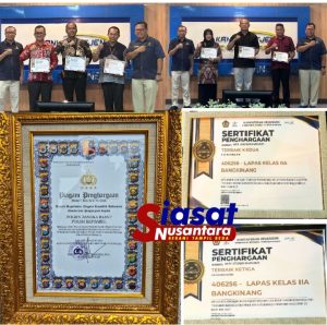 Ajang Treasury Awards dan Evaluasi Lapas Bangkinang Kembali Toreh Prestasi, Kalapas: Dua Penghargaan ini Jadi Cerminan dari Kerja Keras dan Dedikasi