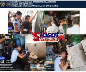 Pastikan Cegah Terjadinya Gangguan Keamanan dan Ketertiban, Tim satopspatnal Lapas Bangkinang Kembali Razia Kamar Warga Binaan